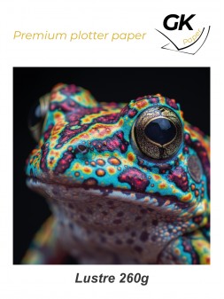 Papel Fotográfico de Plotter GlobalKiosk Lustre 260 g