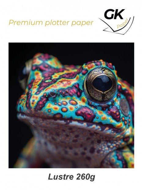 Papel Fotográfico de Plotter GlobalKiosk Lustre 260 g